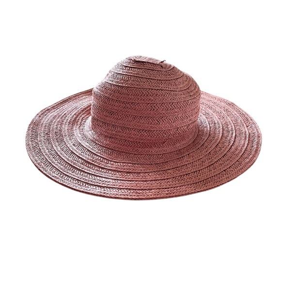 LC Lauren Conrad Wide Brim Floppy Straw Beach Hat - Picture 1 of 4